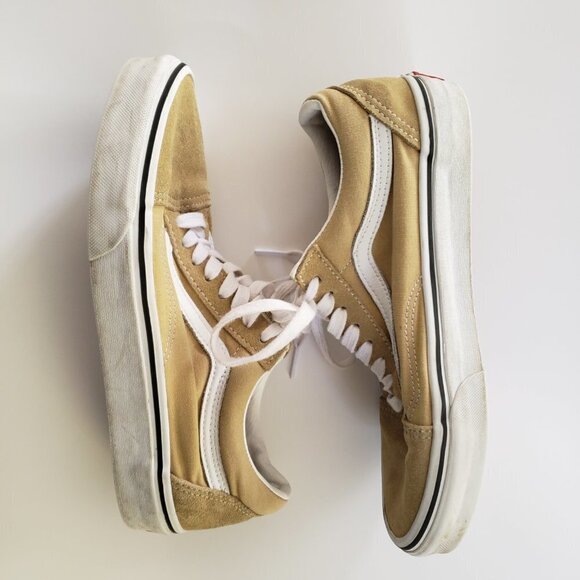 VANS Old Skool Classics Tan Suede Skater Shoes Men's - Size 7 - Picture 5 of 6